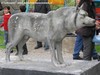 Raffigurazione del Lupo asiatico, allo zoo di Tashkent -Uzbekistan